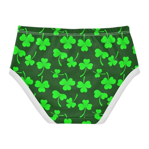 Joisal Green Shamrock Clovers Girls Underwear Toddlers 2t Cotton Little Girl Panties Designer Briefs Undies Kids2