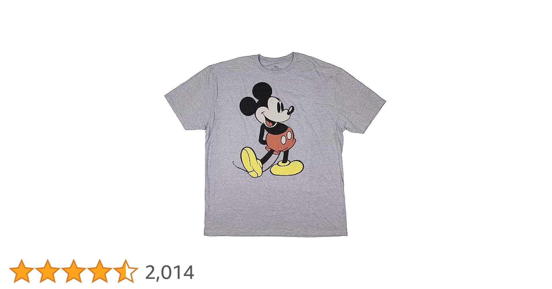 【美品】B'z Disney ディズニー　ミッキー Tシャツグレー　Sサイズ しまむら ディズニー ミッキーマウス キッズ Tシャツ 160cm