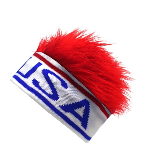 Gorro de punto con peluca integrada OhMill que abriga en invierno 2