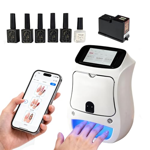 3D Nail Art Printer Machine Kit, Automatic Nail Printing Device with...