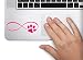 Infinity Paw Print Symbol Decal Funny Dog Pet Laptop Skin Macbook Trackpad Keypad Sticker Window