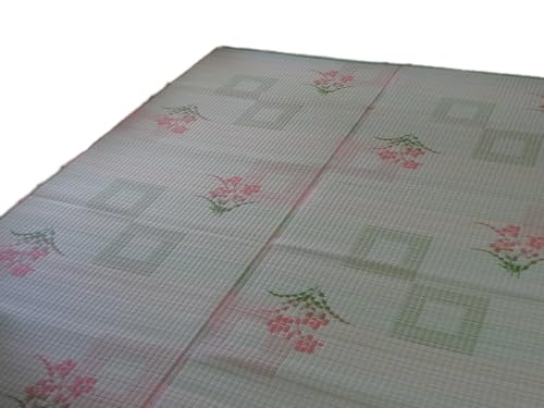 洗えるラグ 上敷き PP ビニール ござ カーペット 純国産/日本製 264×352cm 花房 【五八間6畳】