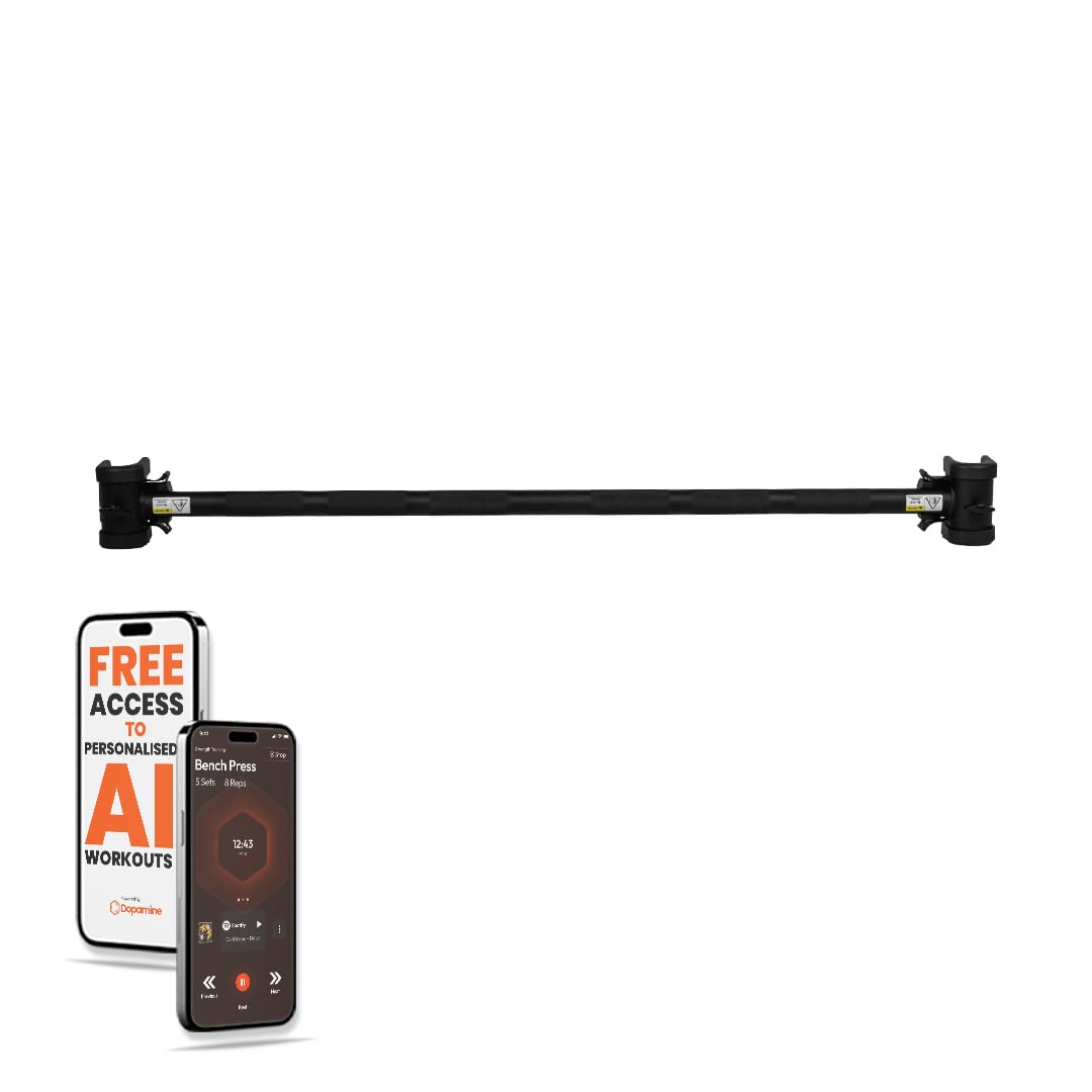 The Cube Powerbar CONNECT | Adjustable Barbell compatible with any Dumbbells & Adjustable Dumbbells for Barbell Workouts for Men & Women (12 Month Warranty) (B0C7YX74MF) Amazon Price History, Amazon Price Tracker