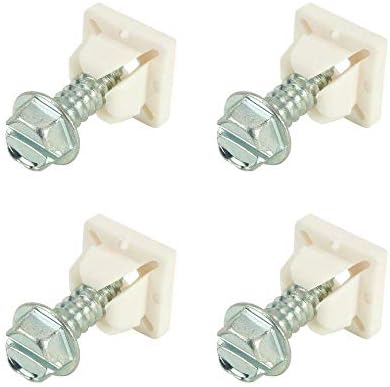 USA Fastener Company Stainless Steel License Plate Screws and Nylon Insert | Rust Proof Screws Set of 4 Front or Rear Chrome Locking Screws | License Plate Security Screws with Nylon nut Insert