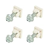 USA Fastener Company Stainless Steel License Plate Screws and Nylon Insert | Rust Proof Screws Set o