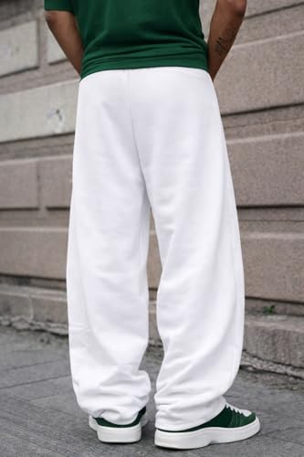 Image of Rockwell Men's Baggy Sweatpants | Cotton Terry Relaxed Fit Joggers for Men | Oversized Streetwear Track Pants | Casual Gym & Everyday Wear| 007