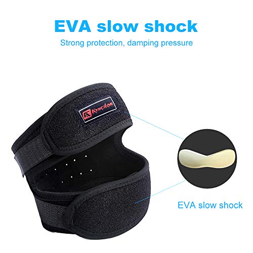 Andoer Cinta de apoio de joelho para corrida protetor de perna patela acolchoados esportivos ao ar l