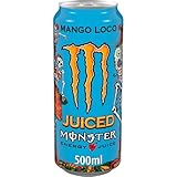 MONSTER - Boisson Énergisante Goût Mango Loco | Saveur exotique et rafraîchissante | Idéale pour booster votre énergie | la canette de 50cL | LOT DE 4