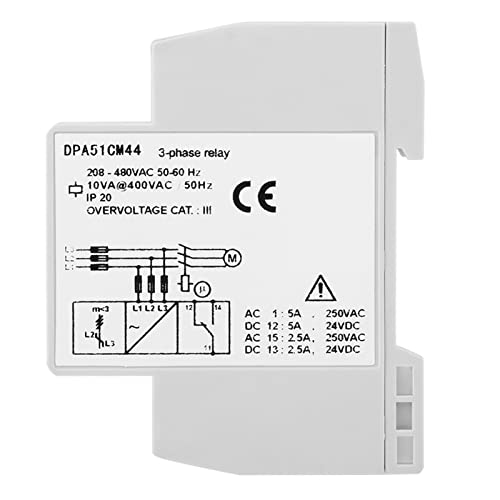 Protector de secuencia de fase DPA51CM44 relé de monitoreo para aire acondicionado 208-480VAC 3