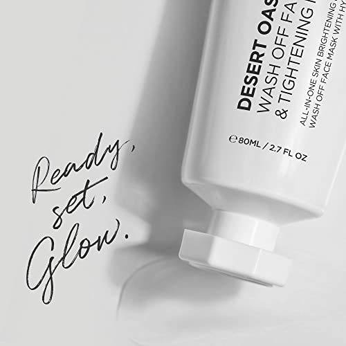 Desert Oasis All-In-One Wash Off Face Lifting Mask With Hyalpol Matrix Anti-Aging Formula | 100% Natural, Cruelty-Free | Tube-Type, Travel Friendly #TOP4