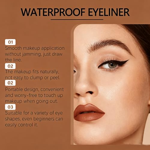 Delineador de Ojos Lápiz Waterproof Brown + Plum-Brown miniatura 4