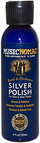 MusicNomad Silver Polish for Silver & Silver-Plated Instruments, 4 oz (MN701)