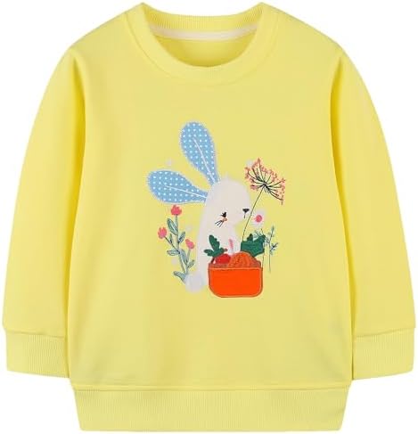 Girls Sweatshirt for Kids Cotton Top Casual Jumper Girl T Shirt