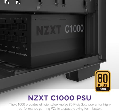 NZXT C1000 PSU - PA-0G1BB-EU - Zasilacz 1000 W - Certyfikat 80+ Gold - W pełni modułowy - Kable w oplocie - Zasilacz ATX dla graczy