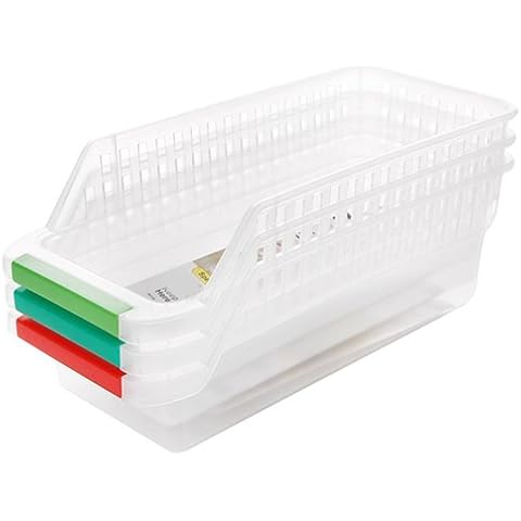 strimusimak Multifunctional Storage Box Basket Fruit Organiser Rack Kitchen Refrigerator Organzier Cover