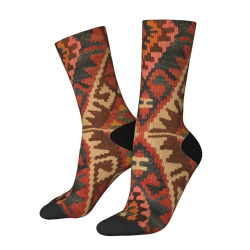 Calcetines Para Hombres Y Mujeres Kilim Oriental Turco Antiguo Cómodos Suaves Calcetines De Moda, Para Yoga, Gimnasio, Deporte, 40cm