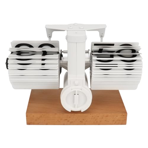 Reloj de escritorio mecánico digital para hogar con solapas automáticas retro 5