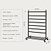 GROWNEER Upgraded Heated Towel Rack, 7 Bars Towel Warmer Rack, Wall Mounted & Freestanding Towel Warmer for Bathroom, Timer & Temperature Multi-Level Adjustments, Overheating Protection (Black)