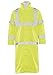 ERB 62030 S163 Class 3 Long Rain Coat Safety Vest, Hi-Viz Lime, X-Large