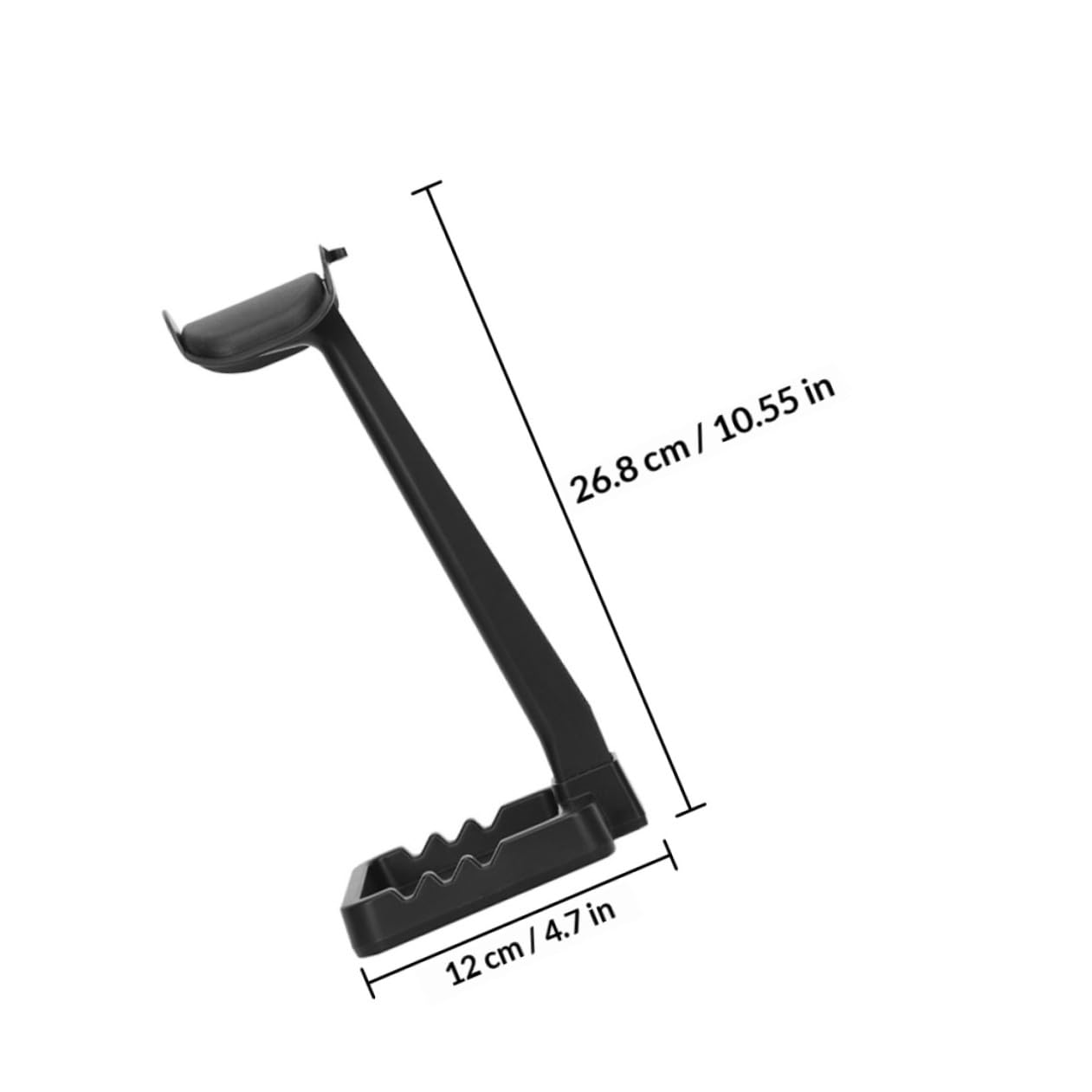 Toyvian Supporto Cuffie da Scrivania Nero, Organizer Headset in Abs e Tpu | Poggia Cuffie per Desk e Computer Desk, 3kg, Anti-slip, Non Si Deforma e Non Si Rompe