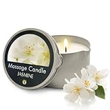 FLOWERLAND Massage Candle - Moisturizing Body Oil Candle for Couples and Home Spa - Luxurious & Hydr