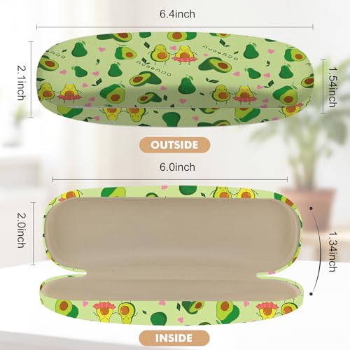 Image of Glasses Case Hard Shell,Portable Protective Eyeglasses Case, Eyeglass Holder Box with Cleaning Cloth, for men women
