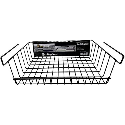 Buckingham Premium Under Shelf Storage Basket Organise Tidy Storage Rack High End Cover