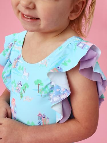 Image of RuffleButts Baby /Toddler Girls Ruffle Strap One Piece Swimsuit w /UPF 50+ Sun Protection
