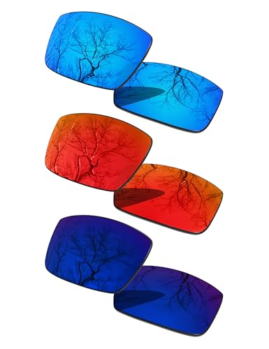 Image of 3 Pair Polarized Replacement Lenses for Oakley Gascan OO9014 Pack