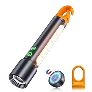 Abosi Taschenlampe LED Aufladbar 500000 Lumen, 9 Modi LED Taschenlampe Extrem Hell XHP90.2 Zoombare & IPX7 wasserdicht, Starke Taschenlampen für Camping, Wandern, Notfälle