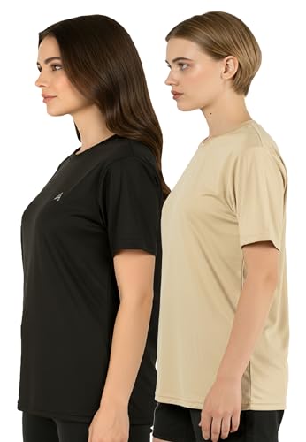 Image of SHAUN Women Loose Fit Tshirt Dryfit(904W02 $P Pack of 2)