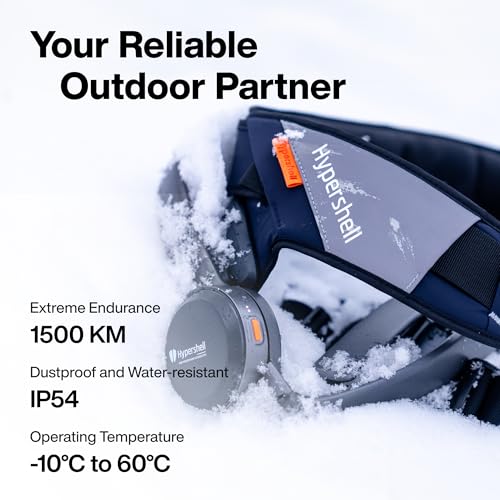 Hypershell X Go Wearable Exoskeleton, AI MotionEngine, 15km Battery Range, IP54 Waterproof, -10°C Cold Resistant – Foldable Mobility Assist for Walking, Hiking, Outdoor Adventures