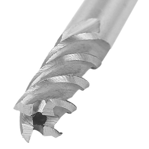 Image of uxcell 1 /4 Inch Cutting Dia 4 Flutes Straight Shank HSS-AL End Mill Router Bit 2pcs