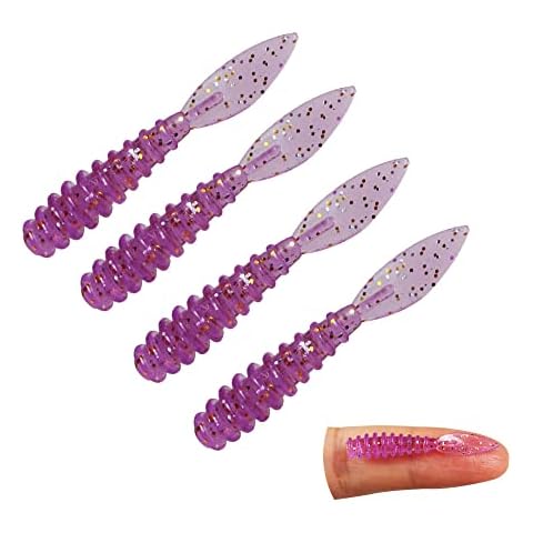 JOHNCOO Fishing Soft Plastic Shad Lures for Crappie Soft Baits Cover