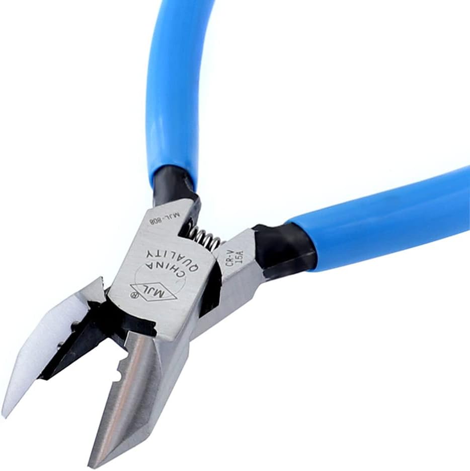 Type Diagonal Plier,MEIZILUN 6 Inch Diagonal Cutting Pliers E Type Electrician Repair AutoTools Mutipurpose Side Cutter Trim Clip Cutter