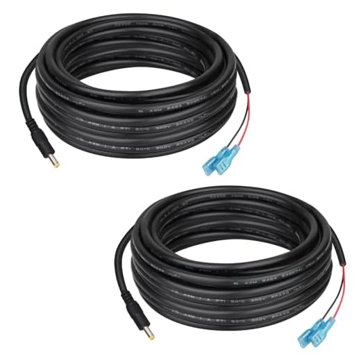 KSK 10 FT Trail Camera Power Cord (2 Pack), 4.0x1.7mm DC External Power Cable,Compatible with Tactacam Reveal, X, XB, SK,Wise Eye,Spartan Gocam, etc