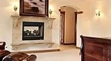 Superior 35' DV Electronic See-Through Black Interior Fireplace- NG