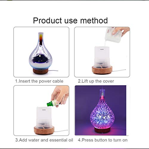Aromaterapia Humidificador Difusor Eléctrico Ultrasonico miniatura 7