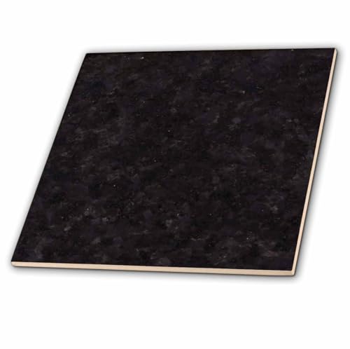 3dRose Black Pearl Granite Print 6 Inch Ceramic Tile