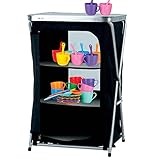 Camping Plegable Armario 56 x 48 x 86 cm, 3 compartimentos, incluye bolsa