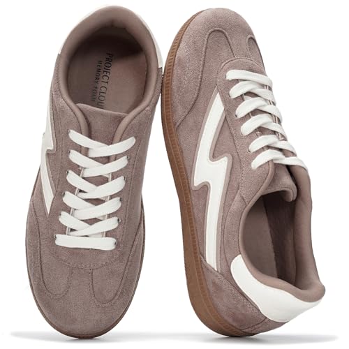Image of Project Cloud Non-Slip Fashion Sneakers for Women, Lace-Up Shoes