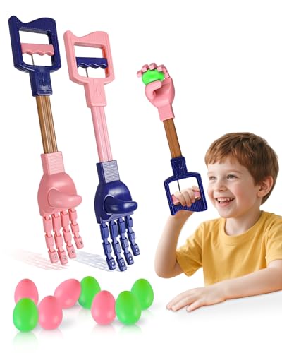 Robot Arm Claw Grabber Tool, Set of 2 – Outdoor Cleanup and Garden Helper for Yard Work, Trash Pickup, and Fruit or Flower Harvesting