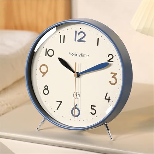 Horloge de table silencieuse quartz blanche pour intérieur zen - 4