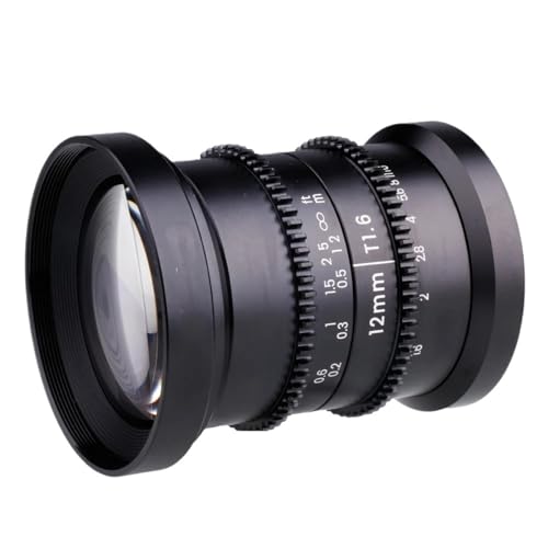 Objectif cinéma MFT 12mm T1.6 avec résolution 4K pour boîtier M4/3 - 2