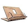 Vigo Wood Supporto per libro e lettura, supporto per ricette e cucina da letto (quercia)