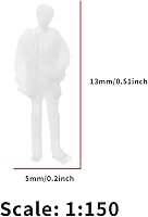 Vista 4 de The Lord of the Tools 100 piezas 1:150 figuras blancas sin pintar, exquisitos modelos de personajes en miniatura, accesorios decorativos para hacer