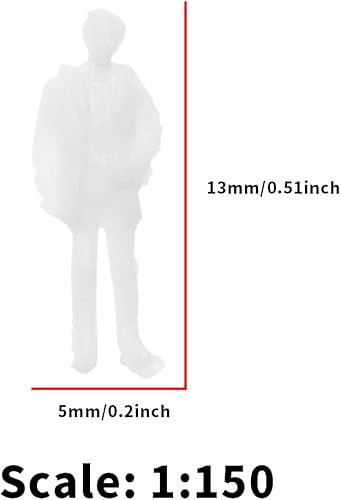 Miniatura 4 de The Lord of the Tools 100 piezas 1150 figuras blancas sin pintar, exquisitos modelos de personajes en miniatura, accesorios decorativos para hacer