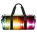 TIZORAX Abstrakte leuchtende Musik-Gymnastiktasche mit Schlagzeug-Tragetasche, Fitness-Reisetasche, Dachgepäckträger-Tasche