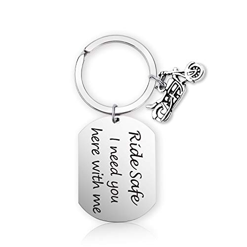 Ride Safe Initial Keychain Biker Jewelry Ride Safe Handsome Letter Jewelry Motorcycle Gift (ride safe)
