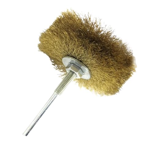 Wire Brush for Drill, Hex Shank for Rust Removal, Wire Wheel for Drill, Brass Auto Parts Adhesive Removal Polishing Cleaning Rotating Tool Brush for Drill Bits, Automotive, Grill
